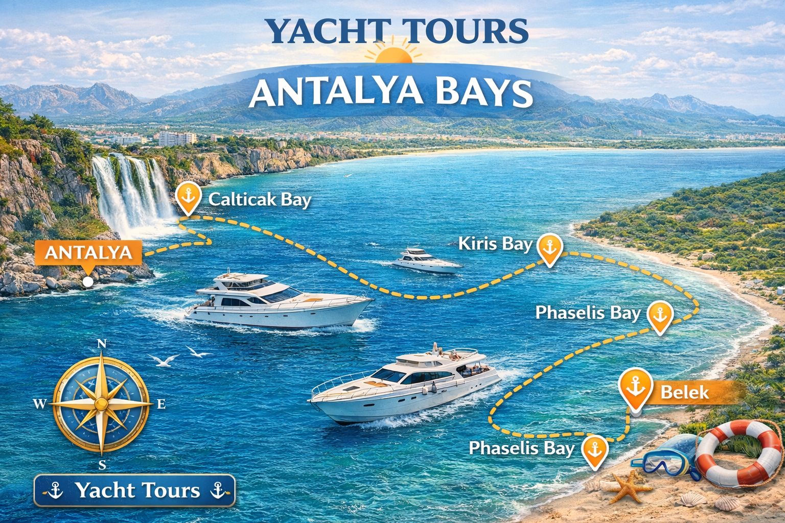 Private Yacht Rental in Belek, Antalya