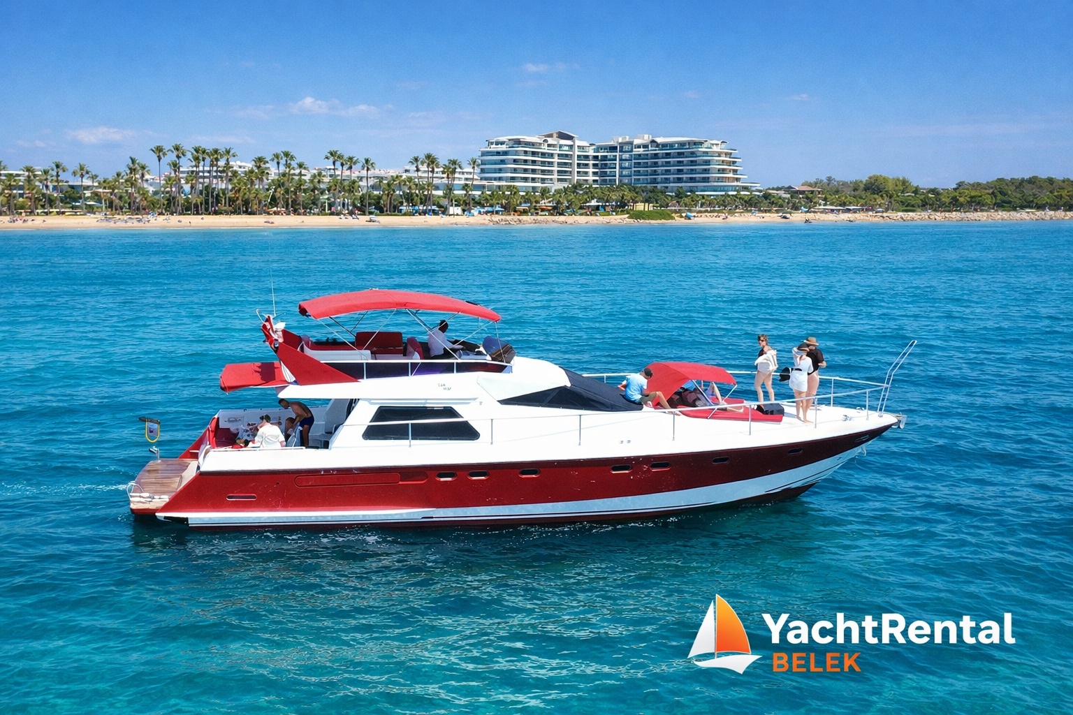 Belek VIP Day Yacht Tour – Ferretti Motor Yacht May Can